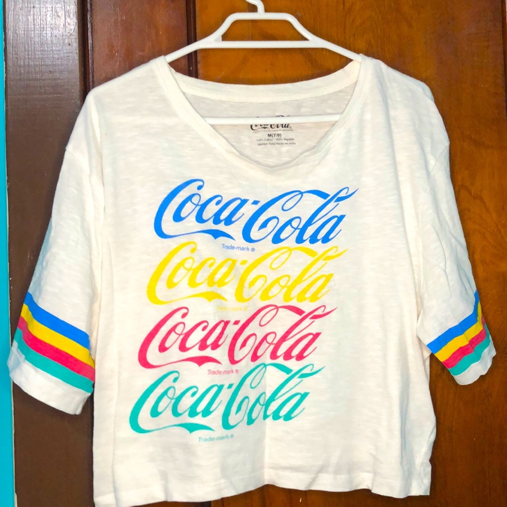Coco cola crop top shirt